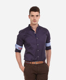 Black Polyester Poly Crepe Pintuck Front Shirt